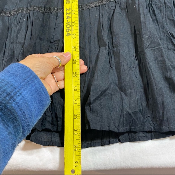 Boho Rafaella Full Midi Skirt Black Beaded Festival Aline Bohemian Size … - Picture 8 of 11